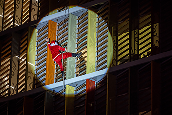 Acte Encesa de llums de Nadal a l'Hospital Sant Joan de Déu, Barcelona. Amb la participació de la Fundació PortAventura World. 14/12/22 Fotografies Gemma Miralda